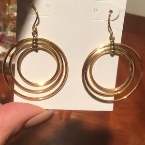 Fun dangle circle earrings. Never worn